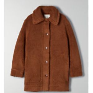 Aritzia Wilfred Free Teddy Long Jacket